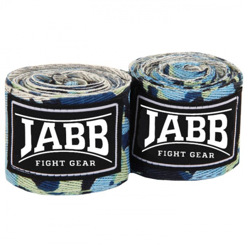 Бинты боксерские 3,5 м х/б камуфляж синий Jabb JE-3030 353509