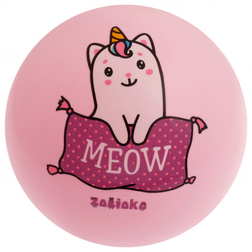 Мяч ПВХ 22 см Meow розовый 4160688