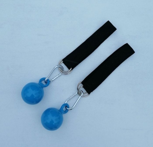 Лямки-шары для подтягиваний d-70 мм (2 шт) металл синий 998774 Лямки-шары для подтягиваний d-70 мм (2 шт) металл синий 998774