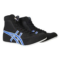 Борцовки 38 Asics Tiger черный с синей полоской 04437