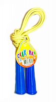 Скакалка 3 м ПВХ шнур d-0,5 см микс 54695