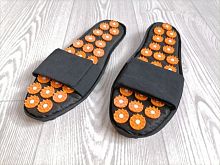 Аппликатор игольчатый (тапочки) 40-44 черные 998340