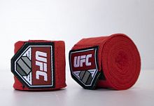 Бинты боксерские 5 м х/б + эластан красный UFC 04653