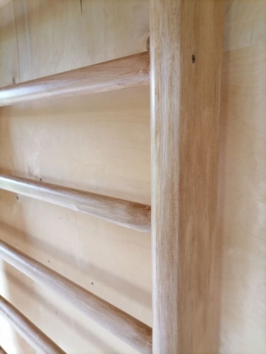 Шведская стенка деревянная 2,0 х 1,0 м цвет дуб 996036 фото 4