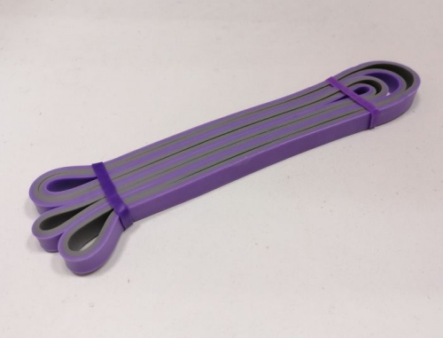 Эспандер-кольцо замкнутое 2,08м х 4,5мм х 1,3см фиолетово-серый 15 кг "Растяжка" 996032