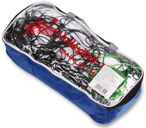 Сетка волейбол черная 9,5x1 м с тросом 802А 17084