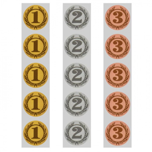 Вкладыш для медали "1 место" золото d-25 мм 25-0001 996939 фото 2 Вкладыш для медали "1 место" золото d-25 мм 25-0001 996939 фото 2