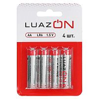 Батарейка AA 4 шт LR6 Luazon 3005551