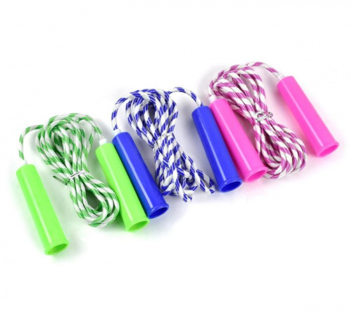 Скакалка 2,5 м хлопковый шнур микс 996167 Скакалка 2,5 м хлопковый шнур микс 996167