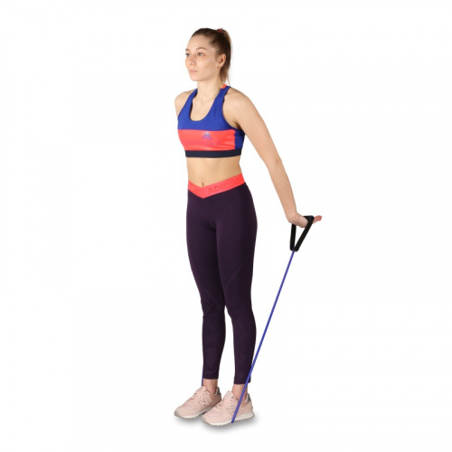 Эспандер для пресса (1 силик жгут, 1,3м) SM-067 красный 5-8 кг Latex Indigo Medium 20555 фото 10