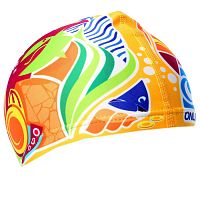 Шапочка для плавания детская Lyc Подводный мир желтая 1521010