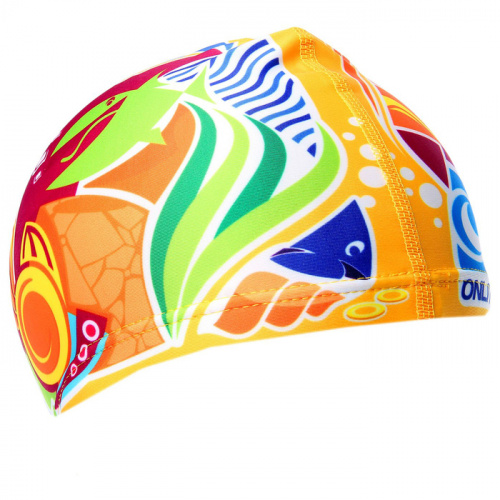 Шапочка для плавания детская Lyc Подводный мир желтая 1521010