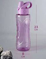 Бутылка для воды 600 мл розовая 995964