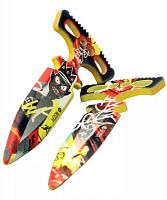 Макет ножа Тычковый нож фанера V2 6 мм 2 шт Король тегов Tak king Satndoff 2 00480