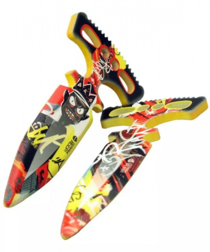 Макет ножа Тычковый нож фанера V2 6 мм 2 шт Король тегов Tak king Satndoff 2 00480