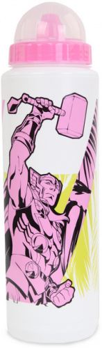 Бутылка для воды 1000 мл Marvel-Thor БЕЛО-РОЗОВЫЙ M509-1000T Irontrue
