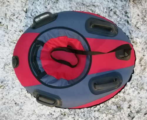 Ватрушка 115 см 115х100 см с 4 ручками Король Горок Ф9 красный-синий-красный 996612 Ватрушка 115 см 115х100 см с 4 ручками Король Горок Ф9 красный-синий-красный 996612