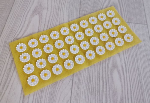 Аппликатор игольчатый (коврик) 140х320 мм желтый 997914