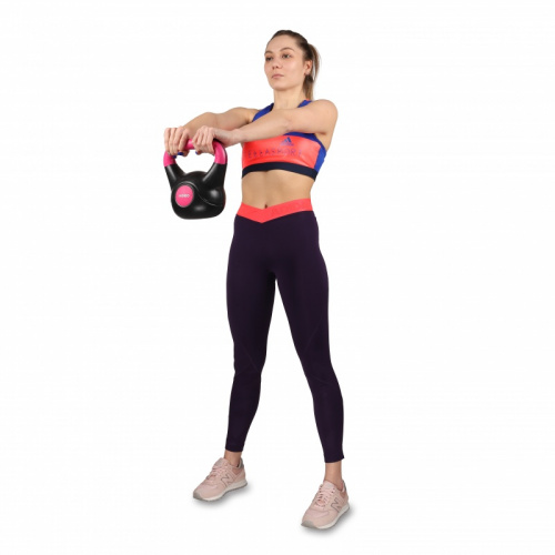 Гиря 02 кг IN125 пластик черно-красная 27647 фото 3