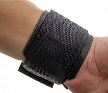 Напульсник кожа 1 шт на липучке 18,5х6,5 см, Велькро, 995955