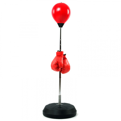Стойка напольная боксерская Груша+перчатки 125-145 см 02146 Стойка напольная боксерская Груша+перчатки 125-145 см 02146