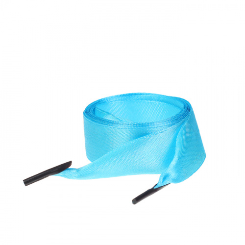 Шнурки для обуви голубой атласные 110 см 2565909 фото 3