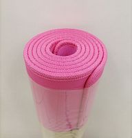 Коврик для йоги 0,6х61х183 см розовый с прошитыми краями TPE Yoga mat 00756-29