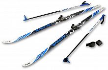 Комплект 75 мм (лыжи, крепл, палки) 170 см STC Active Step 07988
