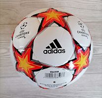 Мяч футбольный №5 Adidas Champions League бело-оранж-желтый 03314