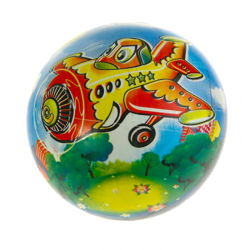 Мяч ПВХ 22 см Самолетик, 60 гр 305579
