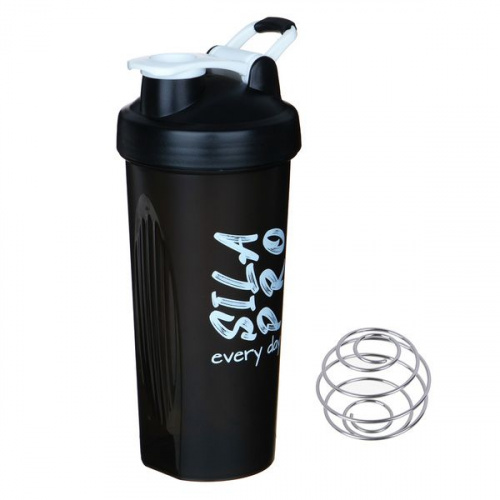 Шейкер 600 мл "Sila Pro" черный 995924