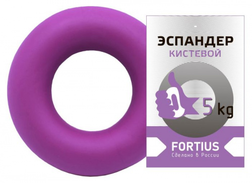 Эспандер кистевой 05 кг фиолетовый детский Fortius 5170018