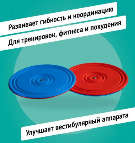 Диск Здоровье металлический красно-синий 28 см 996002