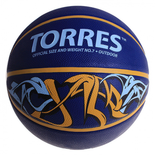Мяч баскетбольный №7 Torres Jam синий B00047/569173 фото 2