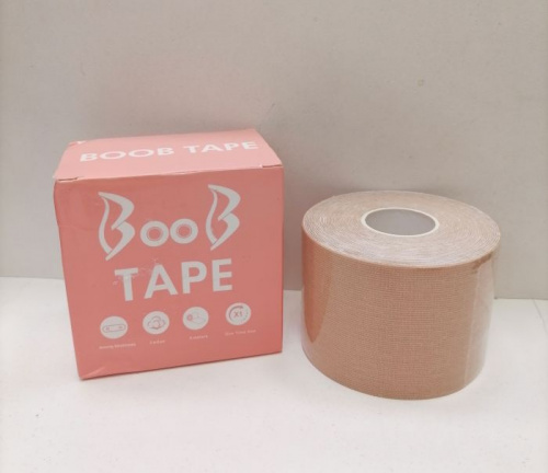 Тейп Кинесио Boob Tape бежевый розовая уп 5 м х 5 см 996189