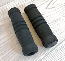 Ручка (грипсы) для руля самоката (велосипеда) 2 шт 130 мм черный 17715