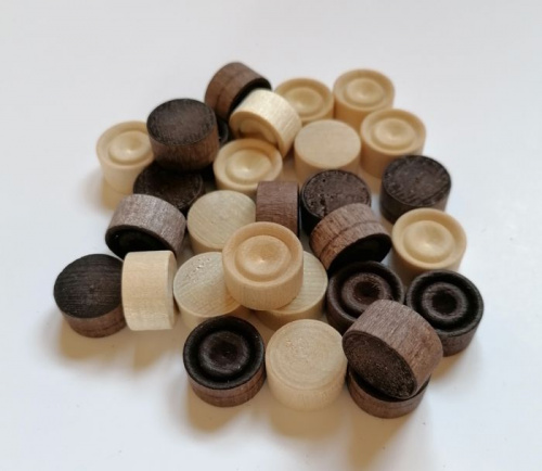 Шашки-фишки дерево 30 шт d-19 мм (подходят как фишки для лото) ФК-3 995916 Шашки-фишки дерево 30 шт d-19 мм (подходят как фишки для лото) ФК-3 995916