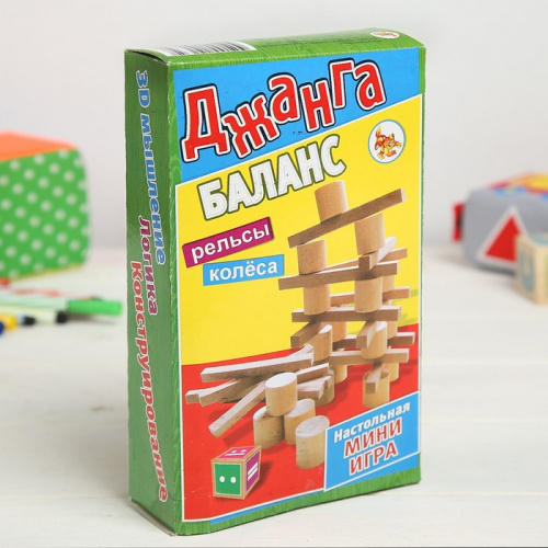 Игра Башня падающая Баланс, аналог Дженга (Jenga) 3809534 фото 6