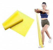 Эспандер (лента) для пилатеса 1,5 м*0,15 м*0,35 мм желтый (4-8 кг) 995722
