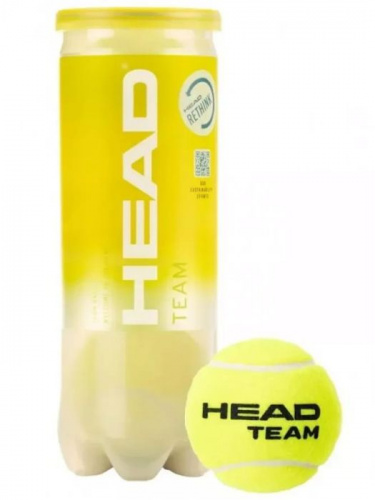 Мячик для большого тенниса 1 шт Head Team 995954 Мячик для большого тенниса 1 шт Head Team 995954