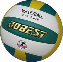 Мяч волейбольный Dobest PU038GY зелено-желт-бел
