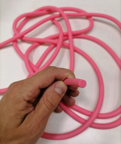 Эспандер (труба цельная латекс) 3 м, 08 мм розовый 995957 Эспандер (труба цельная латекс) 3 м, 08 мм розовый 995957