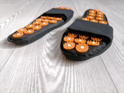 Аппликатор игольчатый (тапочки) 40-44 черные 998340 фото 3