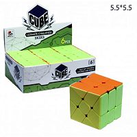 Кубик Рубика 3х3 Square (Сквэр-2) розов грань, окраска (8807) АЦ