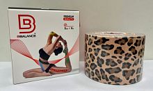 Тейп BBalance цветной 5 м х 5 см рисунок Леопард 997969