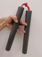 Макет нунчаки тренировочные (для фристайла) 30 см неопрен 995434