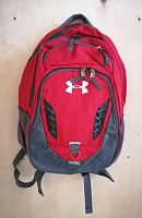 Рюкзак Under Armour Hustle 3.0 красно-серый 03795