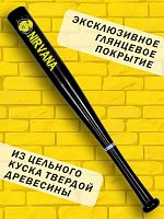 Бита бейсбольная дерево 23" 58 см Nirvana черная 995864
