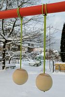 Лямки-шары для подтягиваний d-50 мм (2 шт) детские дерево 996651