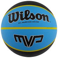 Мяч баскетбольный №6 Wilson MVP черно-голубой 9019XB07/5119238